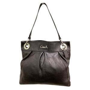 Coach Purse Women’s One Size Handbag/ Shoulder Bag F17605 Ashley Leather Black
